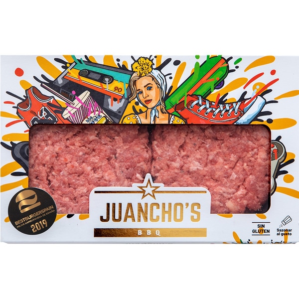 burger sin gluten 2 unidades bandeja 360 g