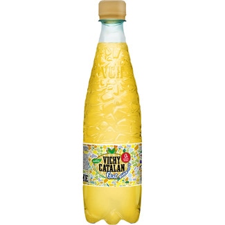 VICHY CATALAN agua mineral natural con gas sabor piña y coco botella 50 cl