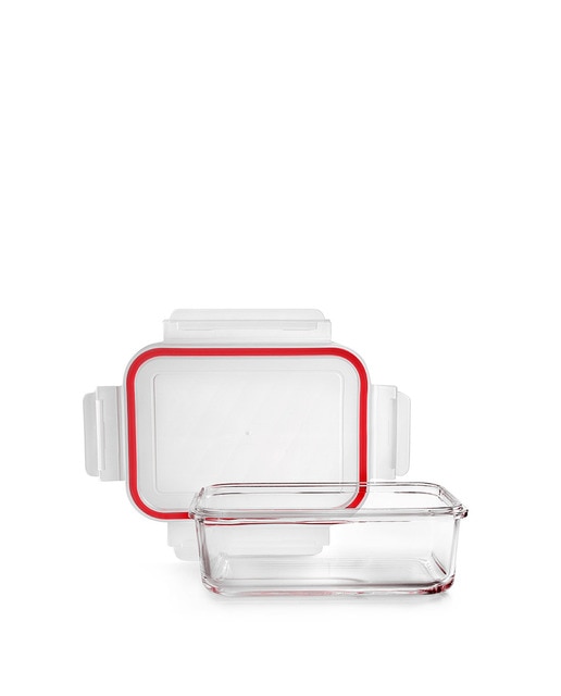 Contenedor de vidrio rectangular 400 ml