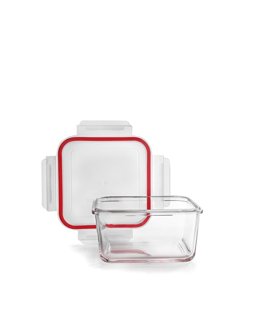 Contenedor de borosilicato cuadradro750 ml