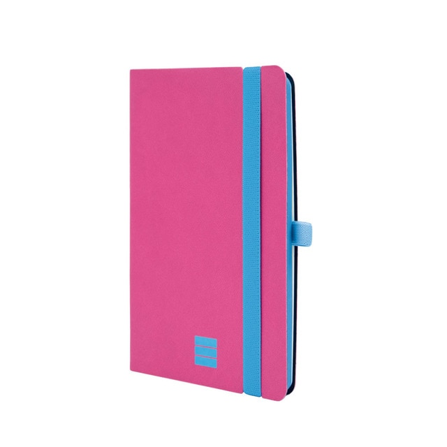 Cuaderno 72 hojas 80 g m2 Flexi Modern F3-100x150 dotted-punteado Finocam rosa.