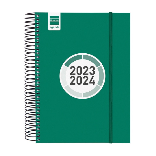 Agenda curso 2023-2024 Espir Color E10-155x212 1 día página Finocam verde catalán.