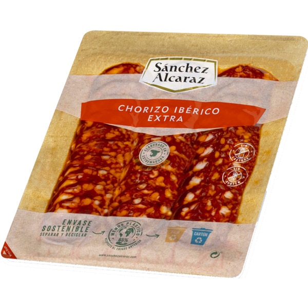 Chouriço Ibérico Extra Fatias embalagem 100 g