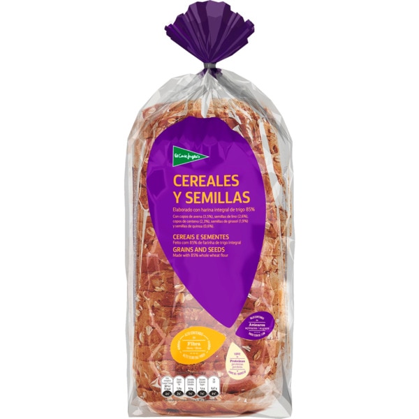 Pão de Forma Cereais e Sementes embalagem 560 g