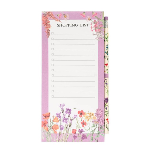 Notas magnéticas Botanical Wild Flowers Kokonote lila.