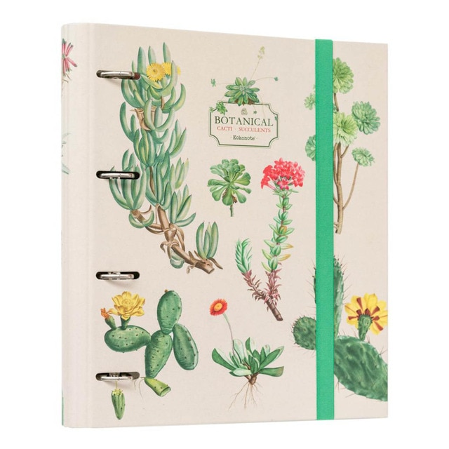 Carpeta 4 Anillas Botanical 33,5x7x28,5 Grupo Erik Editores Verde.