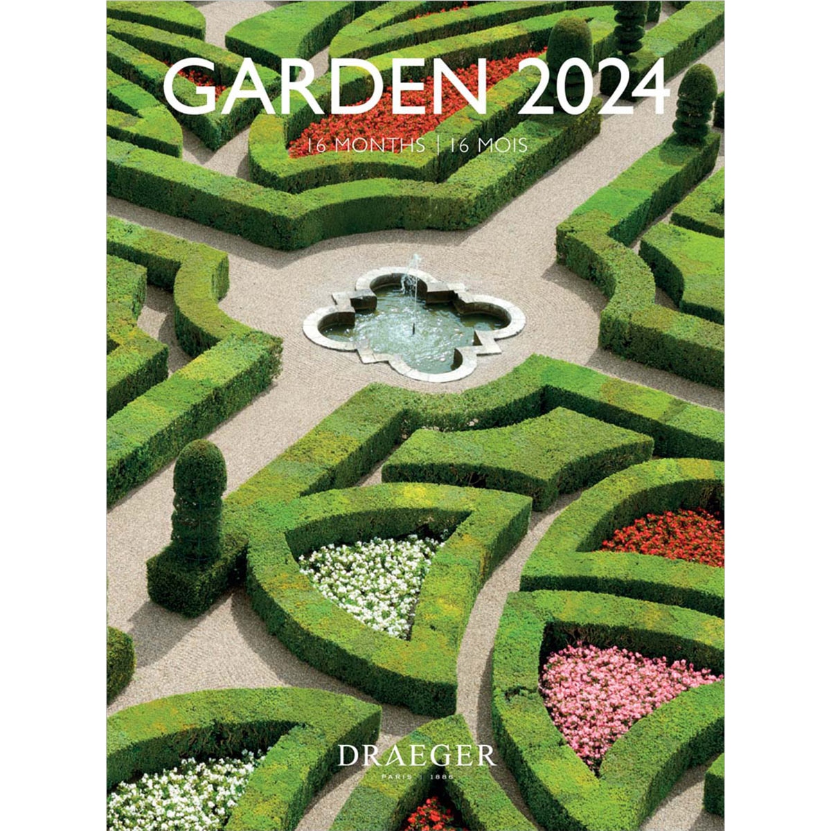 Draeger - Calendario 2024 16 meses (septiembre-diciembre) mes vista por página con motivos de jardines Draeger.