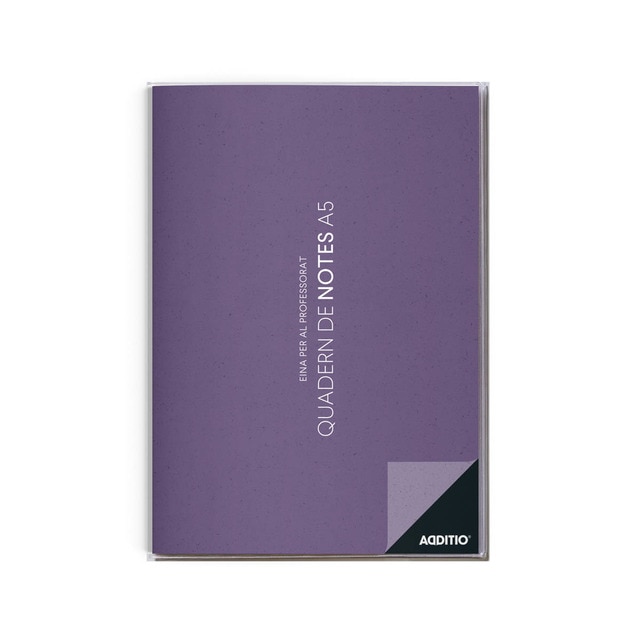 Cuaderno de notas A5 tamaño 15 x 21,2 cm Additio Lila catalán.