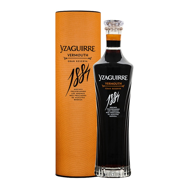 Estuche vermut rojo Yzaguirre 1884 gran reserva