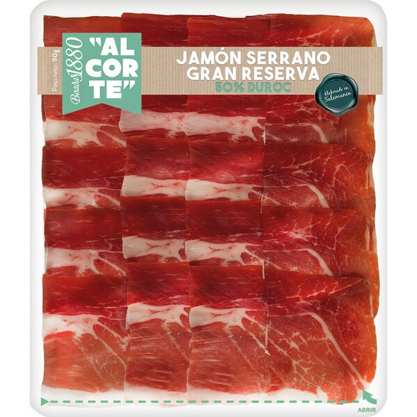 Imagen de BOADAS1880 jamón serrano Gran Reserva 50% raza Duroc ETG en lonchas envase 90 g sin gluten