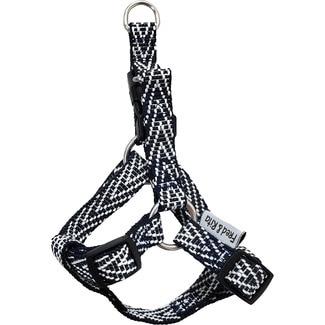FRED&RITA Blue and White Herringbone dog harness 1.5x31-36 cm 1 each