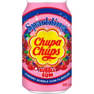 Chupa Chups Refrigerante Cherry Bubblegum lata 34,5 cl