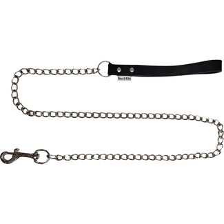 FRED&RITA Hundeleine Kette und Leder 2x120 cm 1 Einheit