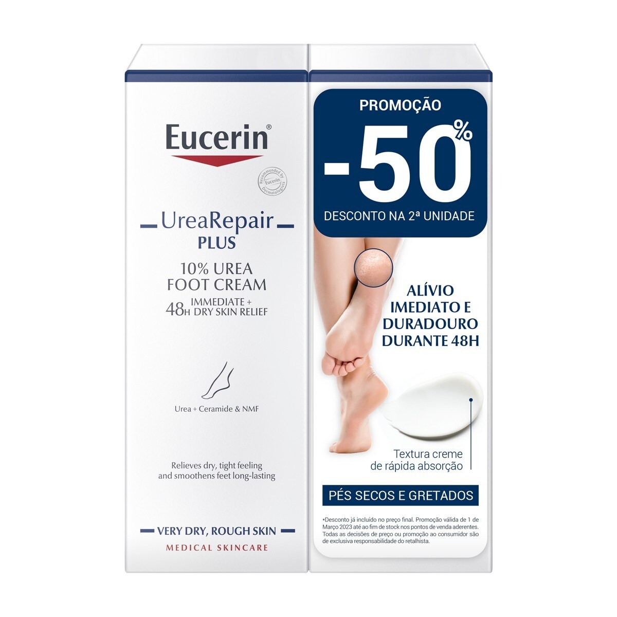 Imagem 0 de Creme Pés 10% Ureia UreaRepair PLUS Pele Seca Embalagem Promocional Pele Seca - 2x100 ml