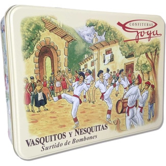 CONFITURAS GOYA vasquitos y nesquitas bombones surtidos lata 730 g