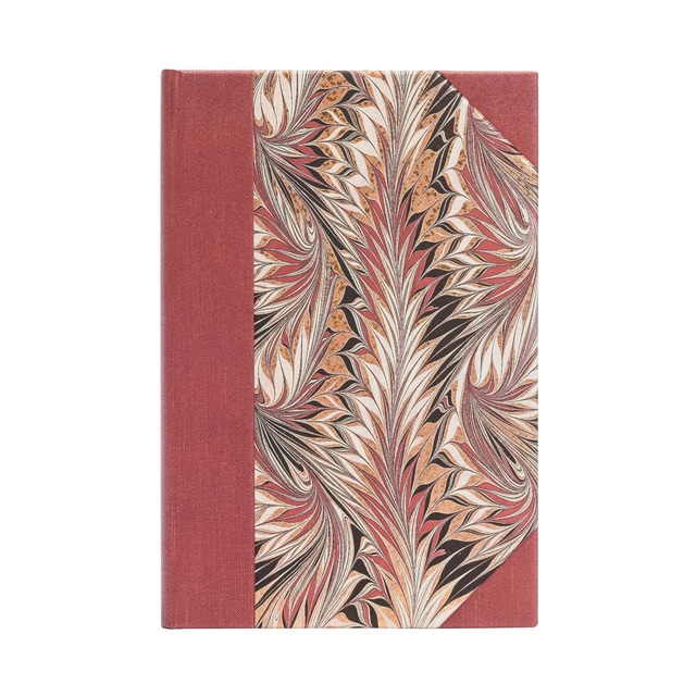 Libreta Rubedo Mini (95x140x18mm) rayada de 176 páginas y cierre con banda elástica Paperblanks multicolor.