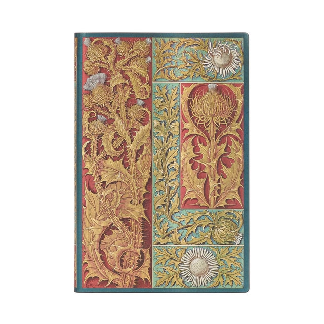 Libreta Flexi Cardo Silvestre Mini (95x140x18mm) rayada de 208 páginas Paperblanks multicolor.