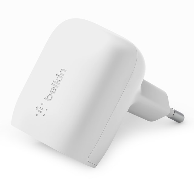 Cargador de pared Belkin USB-C de 20 W blanco