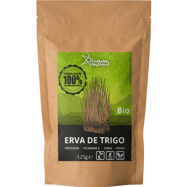 Erva Trigo em Pó Bio embalagem 125 g