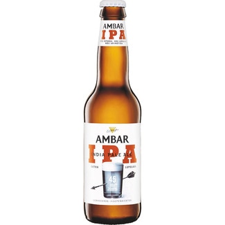 precios Ambar Cerveza Rubia Variedad Ipa Extra Lopulada Botella 33 Cl en Hipercor