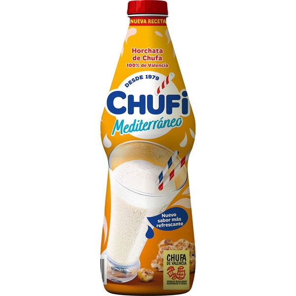 CHUFI horchara de chufa Mediterráneo DOP Chufa de Valencia Sin Lactosa Sin Gluten botella 1 l