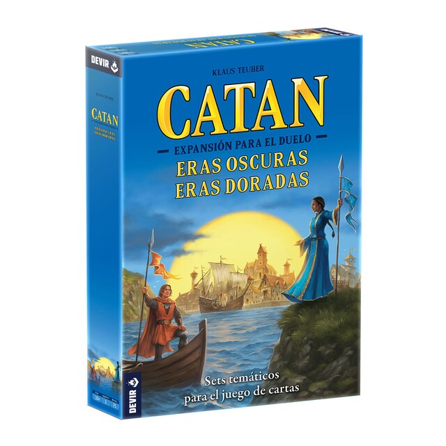 Juego de mesa Catan duelo: eras oscuras,dorad.