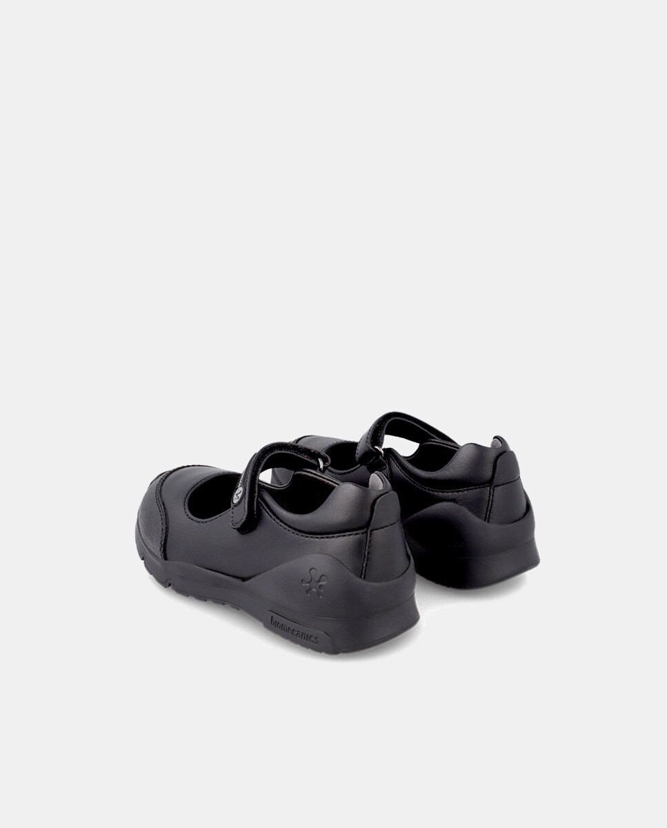 Sapatos de Presilha com Biqueira Reforçada, Fecho Aderente e em Pele Biomecanics Preto-3