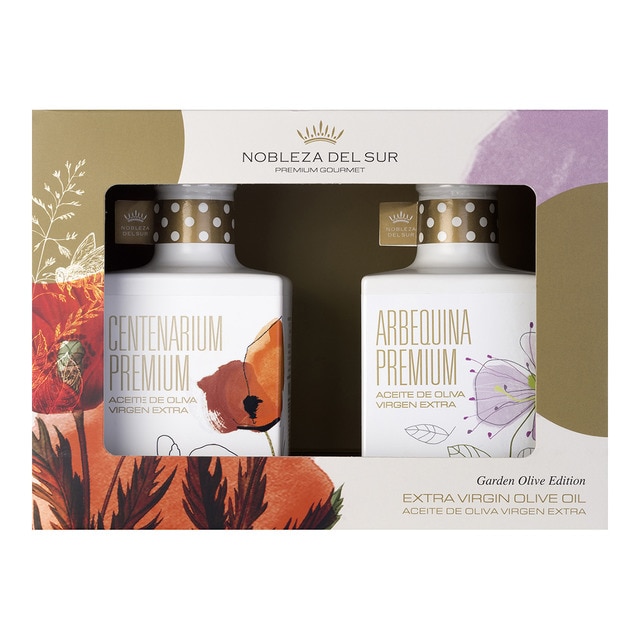 Estuche Premium arbequina y picual primera cosecha Nobleza del Sur