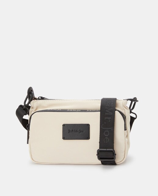Small offwhite crossbody bag with front pocket · Women's fashion · El