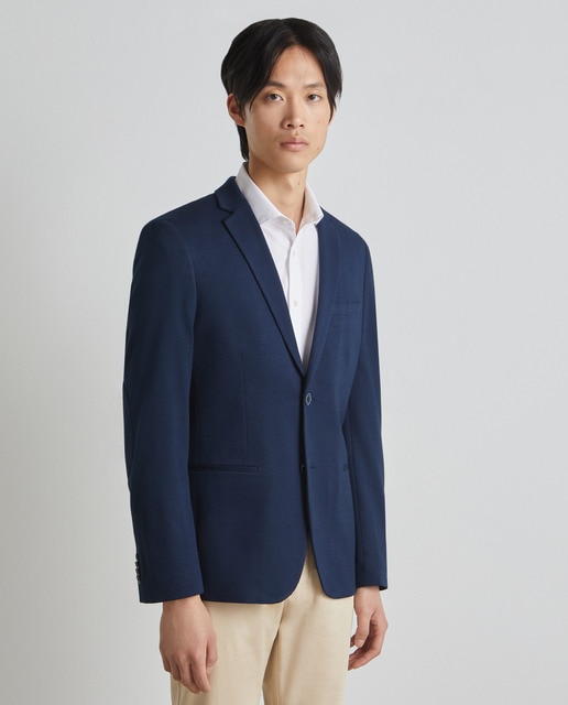 Chaqueta de hombre punto piqué