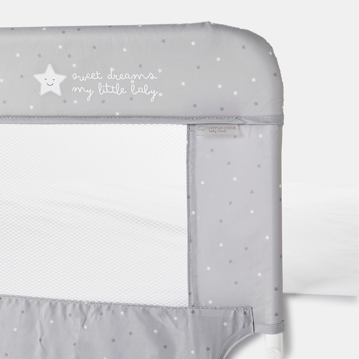 Barreira cama Estrelas - 150 cm Cinzento-3