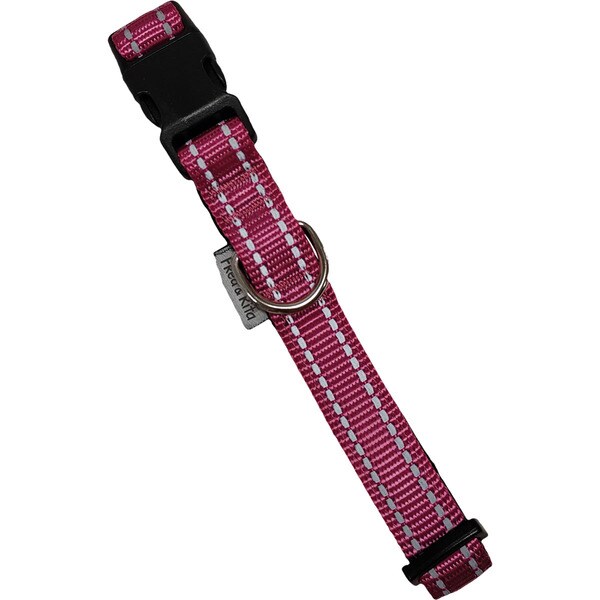 reflektierendes Hundehalsband in Rosa 2,5x46-66 cm 1 Einheit