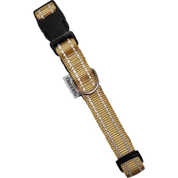 Champagne reflective dog collar 2x35.5-50 cm 1 each