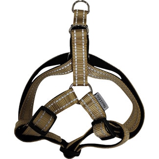 FRED&RITA reflektierendes Hundegeschirr in Champagner 2x40-54 cm 1 Einheit