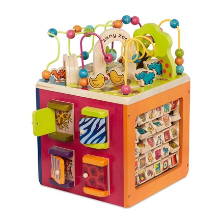 Centro de actividades de madera Zany Zoo