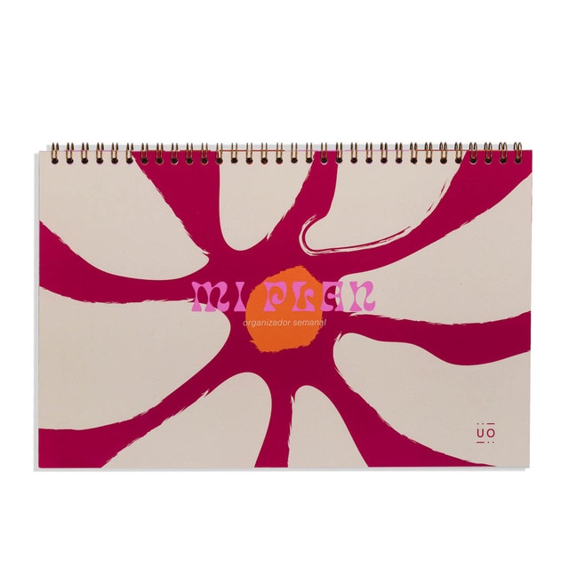Organizador semanal 60 páginas 300x210 mm El arte de vivir UO granate español