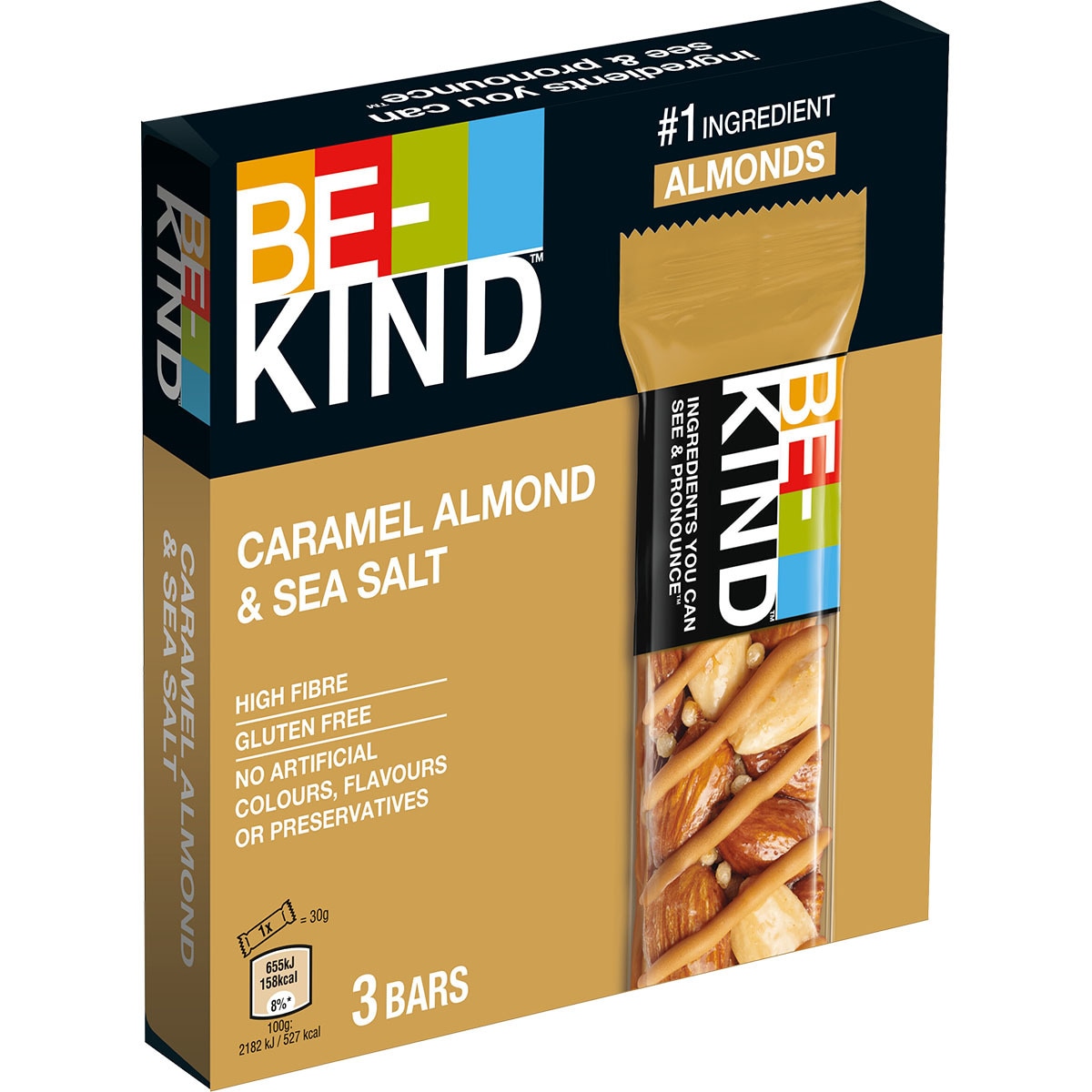 barritas con caramelo y almendra con sal marina sin gluten