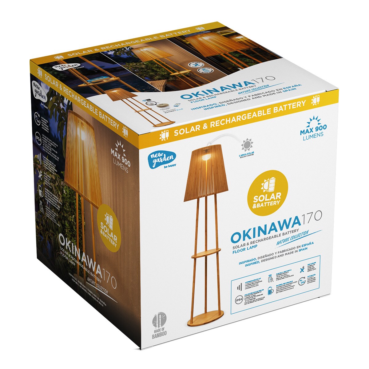 Candeeiro de Pé sem Cabos Okinawa Natural-6