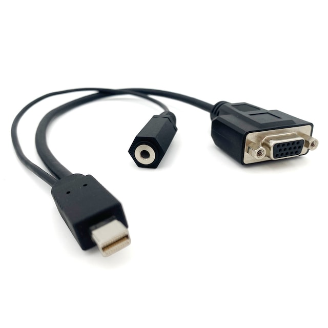 Adaptador de conexión Loewe Mini DisplayPort macho a VGA+audio