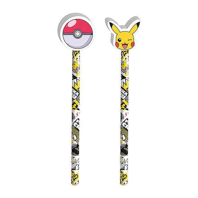 Set-2 Lapices Pokémon con Topper POKEMON.