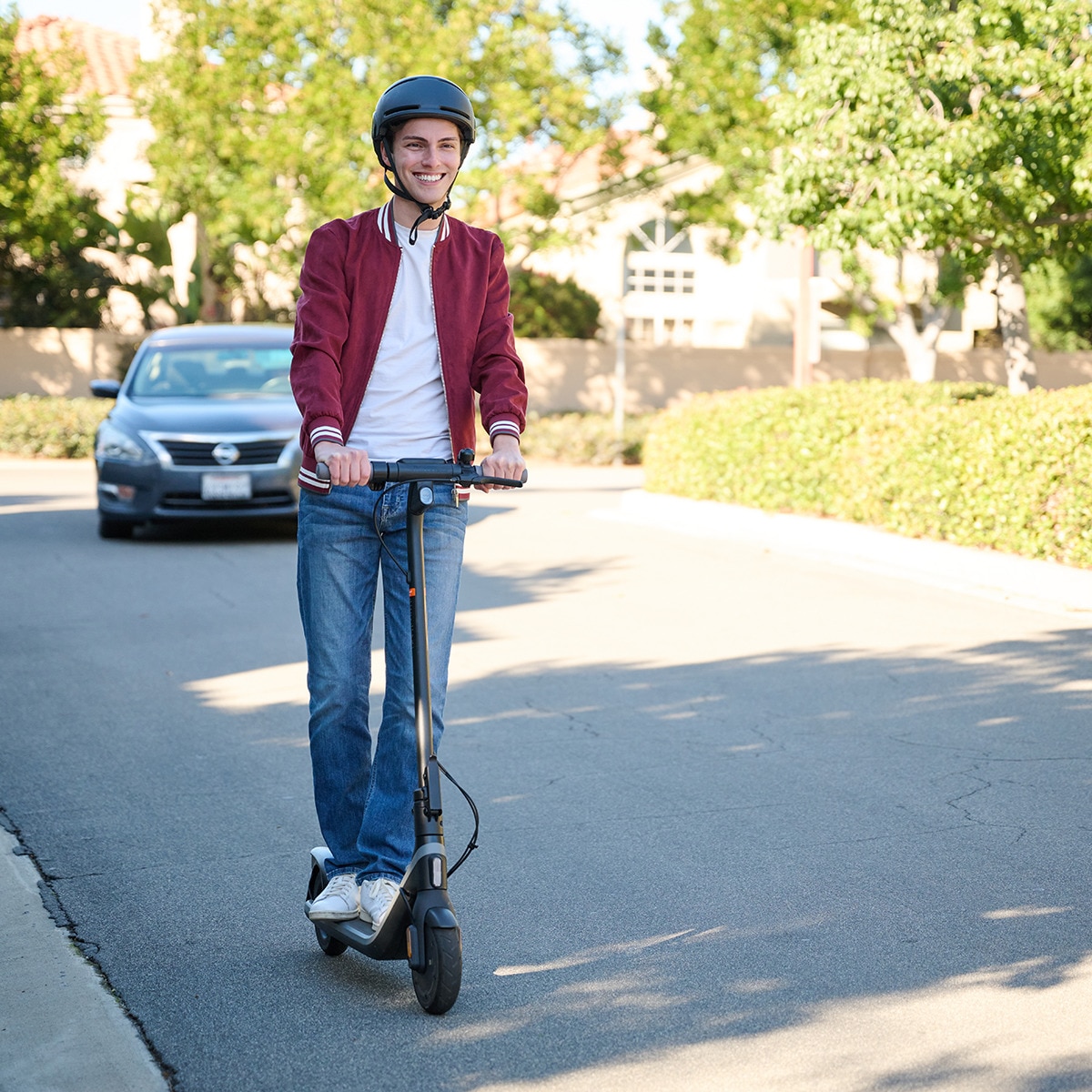 Patinete eléctrico plegable Segway Ninebot E2 negro Negro-4