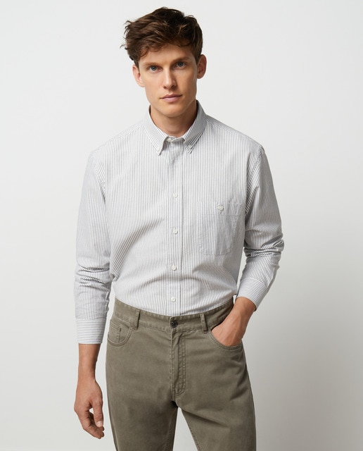 Camisa de hombre Oxford raya kodak