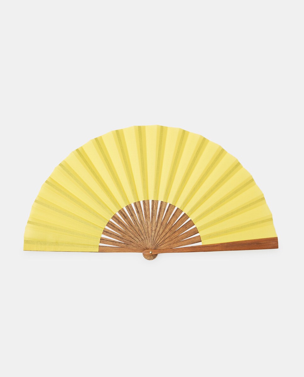 Folgado Romeu - Abanico de madera en fucsia con varillas rectas.