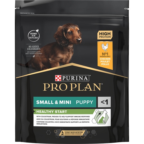 Optistart dog food with chicken for small and mini breed puppies container 700 g