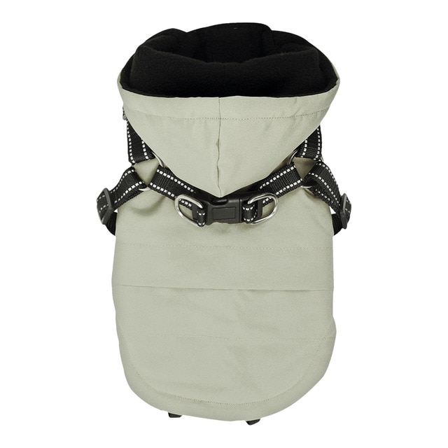 Fred & Rita – Abrigo con arnés Fred & Rita para perros. Natural Talla 40 cm