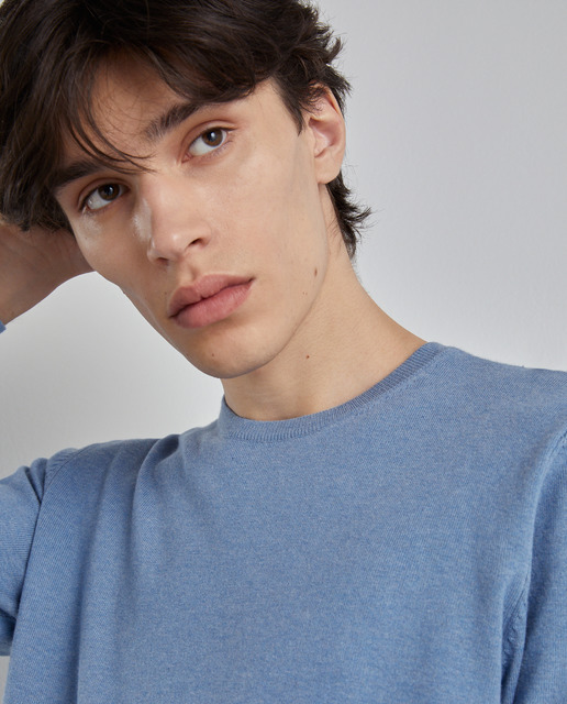 Jersey con cuello redondo de hombre