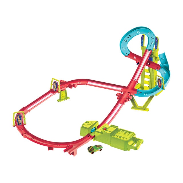 Pista para coches de juguete surtidos Circuito a toda velocidad Neon Speeders Hot Wheels Hot Wheels El Corte Ingles