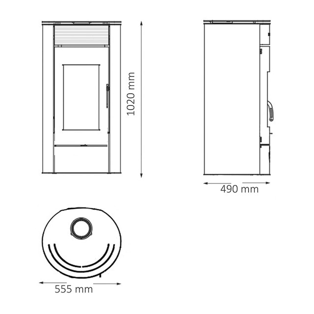 Thumbnail 1 de Eider Elide estufa leña 7,79 kW