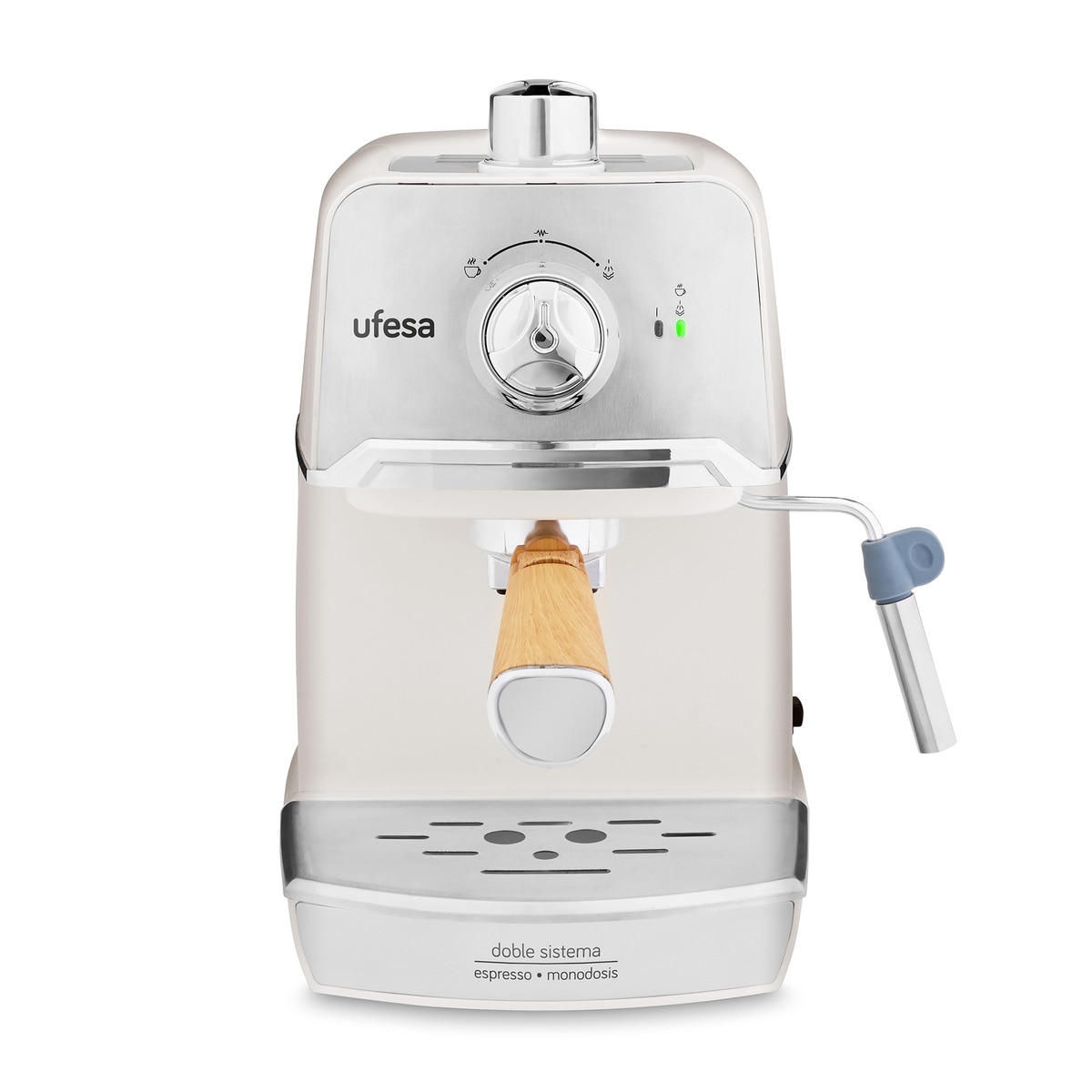 Ufesa - Cafetera Espresso C7238 Cream Con Filtro Y Monodosis En Oferta Ufesa - Cafetera Espresso Manual Ufesa Ce7238 Cream.