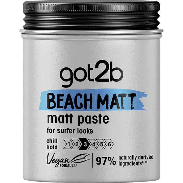 Haarwachs Matt-Effekt Beach Matt Halt 3 Topf 100 ml